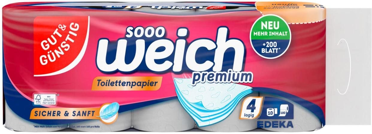 Thumbnail - GUT&GÜNSTIG Toilettenpapier 4-lagig
