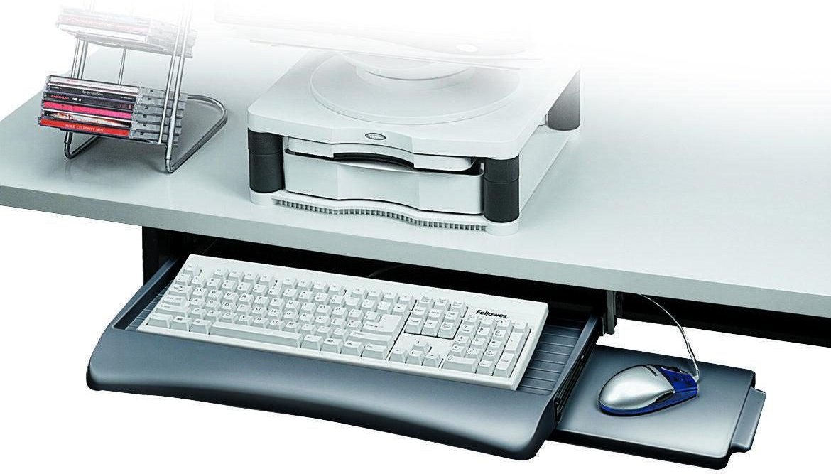 Fellowes Tastaturauszug mit Mausablage schwarz