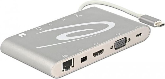 DeLOCK Dockingstation USB Type-C 3.1 silbergrau