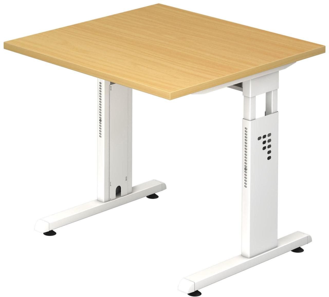 HAMMERBACHER höhenverstellbarer Schreibtisch VOS08/6/W buche