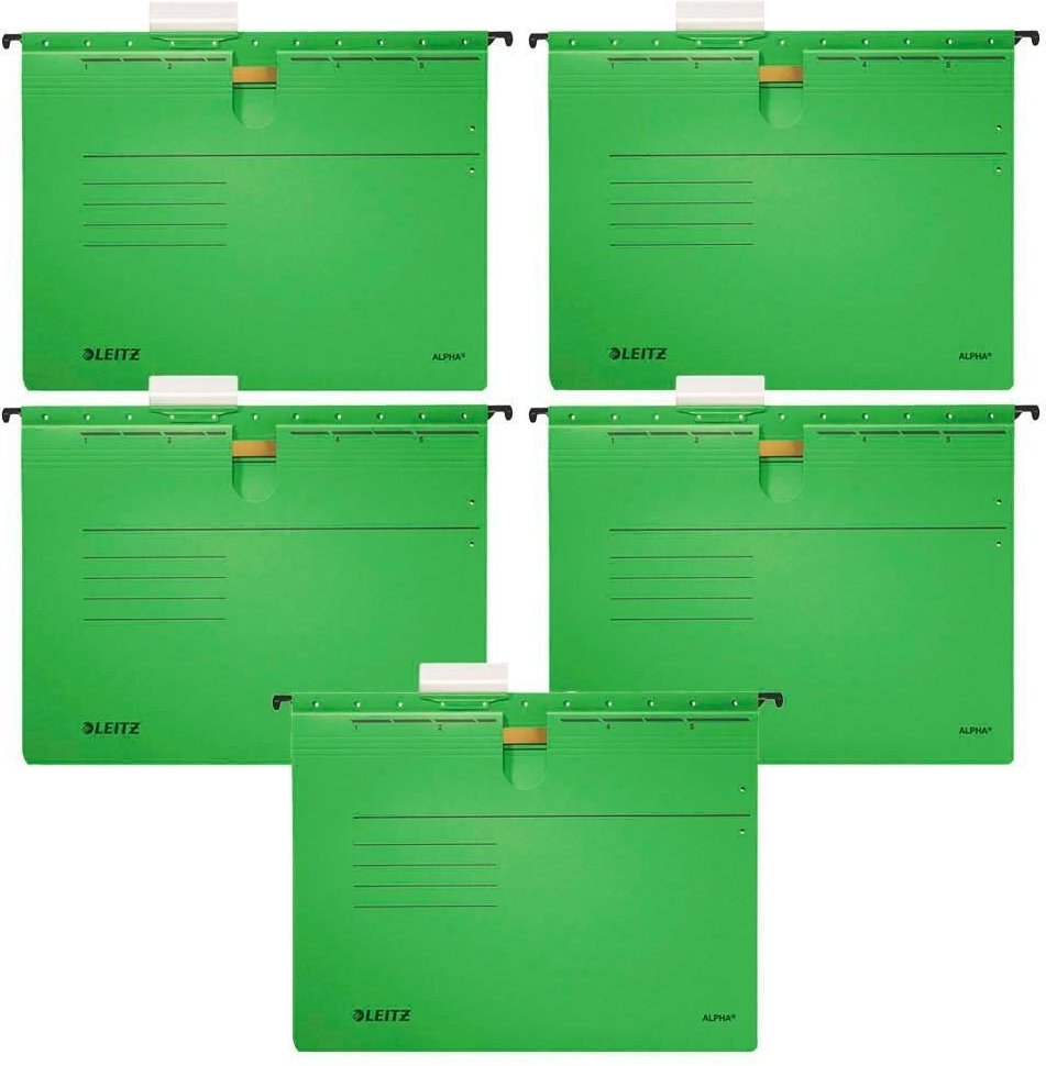 LEITZ Hängehefter ALPHA 1984 grün - 5 Stück