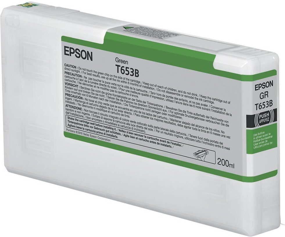 Epson Original UltraChrome Druckerpatrone grün 200ml (C13T653B00)