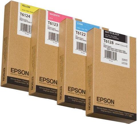Epson Original T6124 Druckerpatrone gelb 220ml (C13T612400)