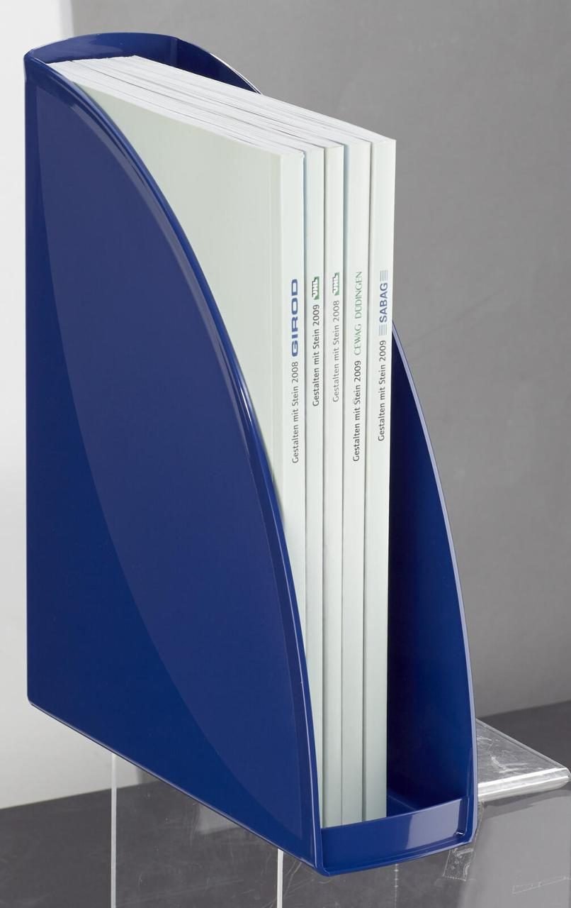 ELBA Stehsammler Polystyrol blau , DIN A4