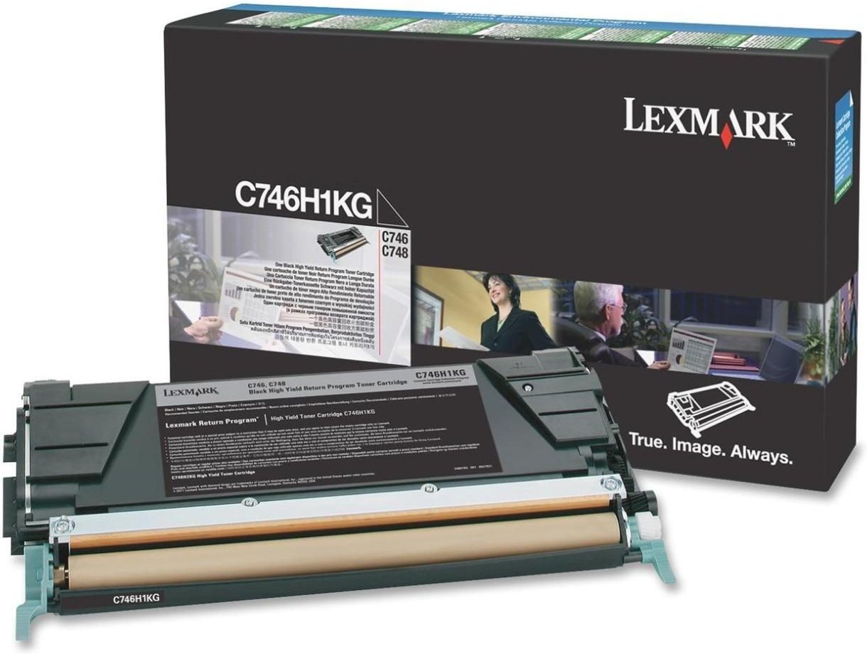 Lexmark Original Toner schwarz 12.000 Seiten (C746H1KG) für C746n/dn/dtn, C748e/de/dte