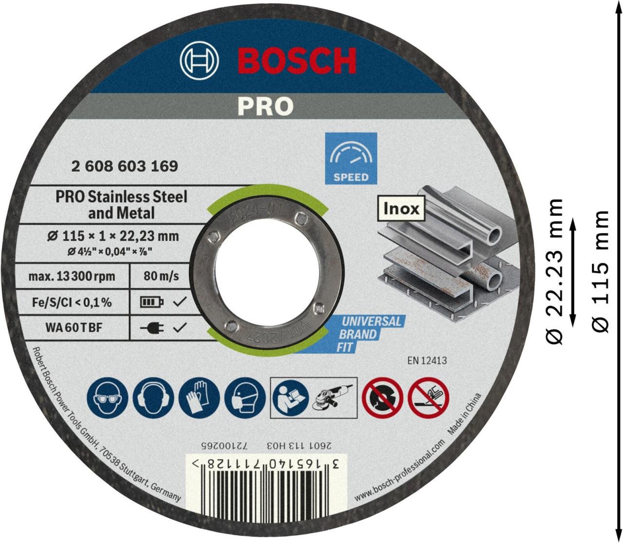 BOSCH Trennscheiben Standard for Inox