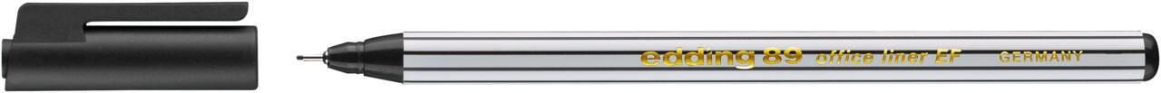 edding 89 Office Liner Fineliner 0.3 mm Schwarz