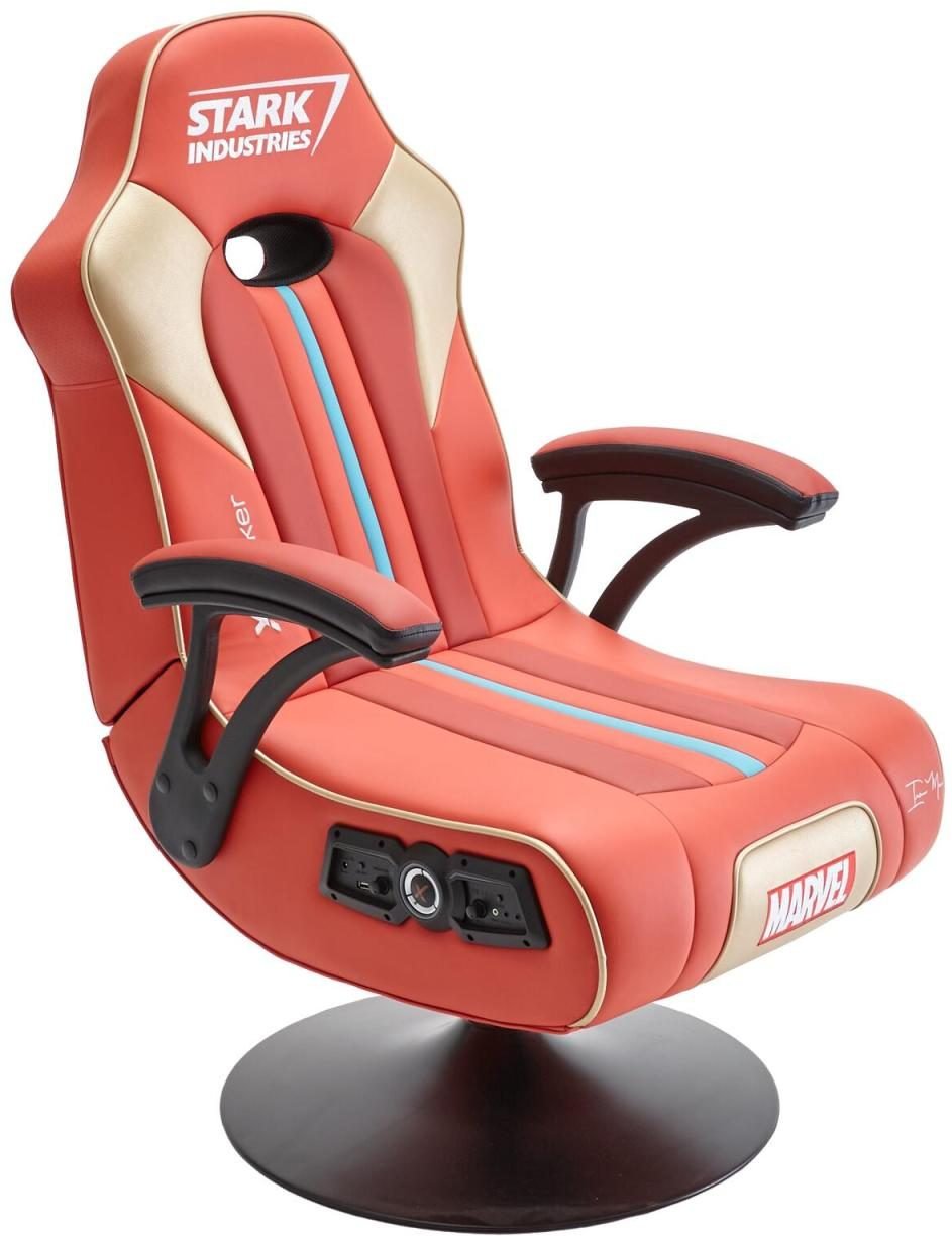 Thumbnail - X Rocker Marvel™ Elite 2.1 Gaming-Sessel im Iron Man Design - rot/gold
