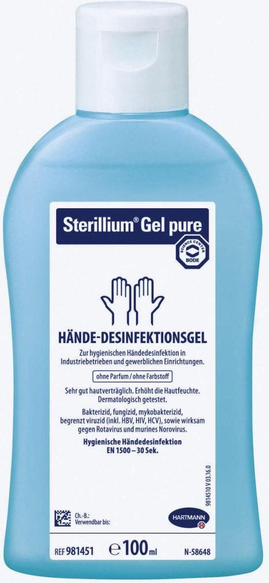 HARTMANN Händedesinfektionsgel Sterillium Gel pure 100,0 ml