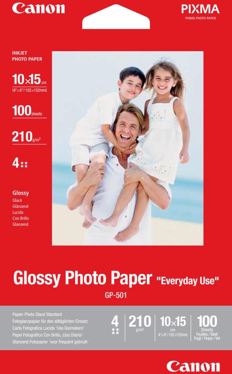 Canon GP-501 Fotopapier glänzend 100x150mm 200 g/m² - 100 Blatt