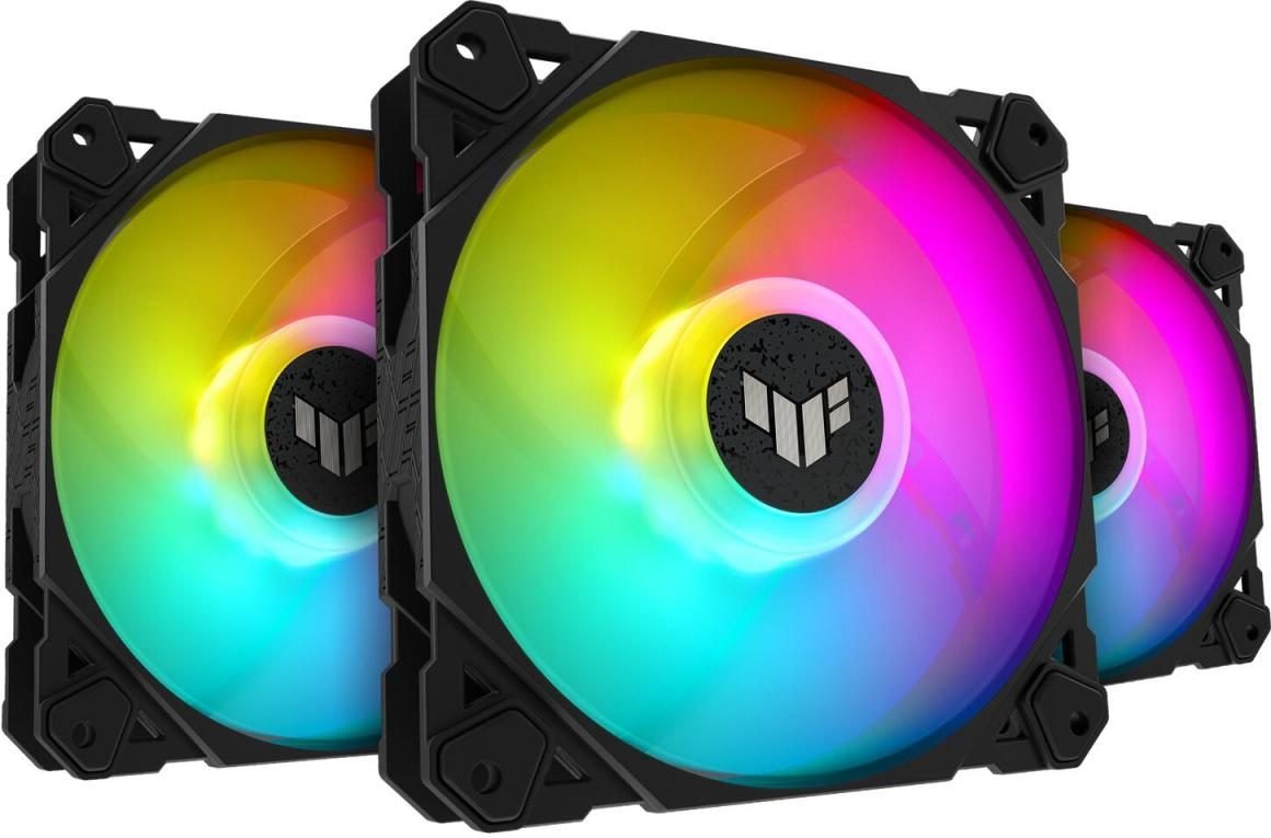 ASUS TUF Gaming TF120 ARGB-Gehäuselüfter 3IN1 mit ARGB Controller 3 Stück