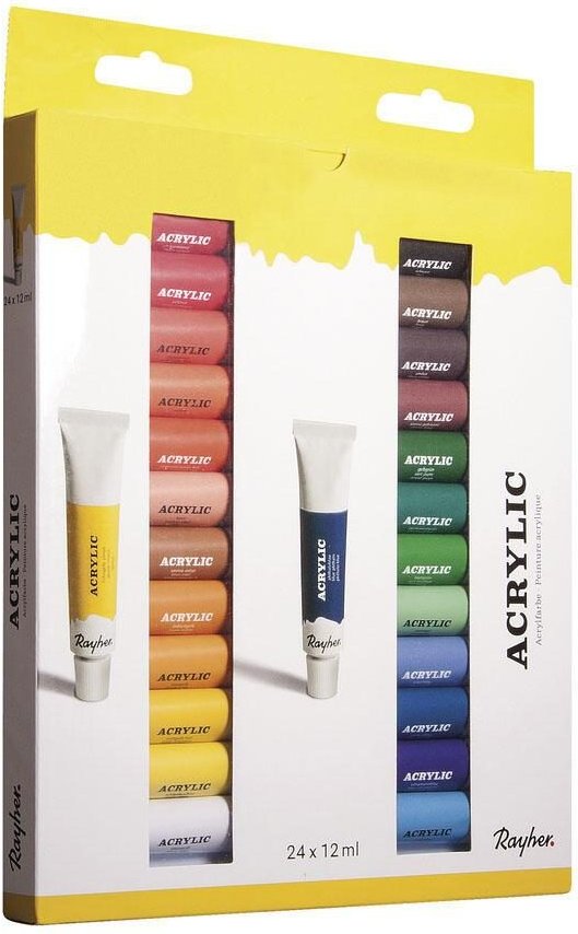 Rayher Acrylfarben farbsortiert
