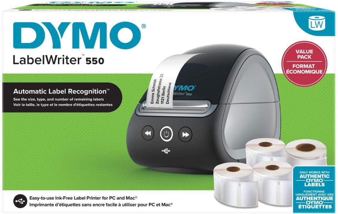 DYMO® LabelWriter™ 550 Etikettendrucker Value Pack inkl. 4 LW-Rollen