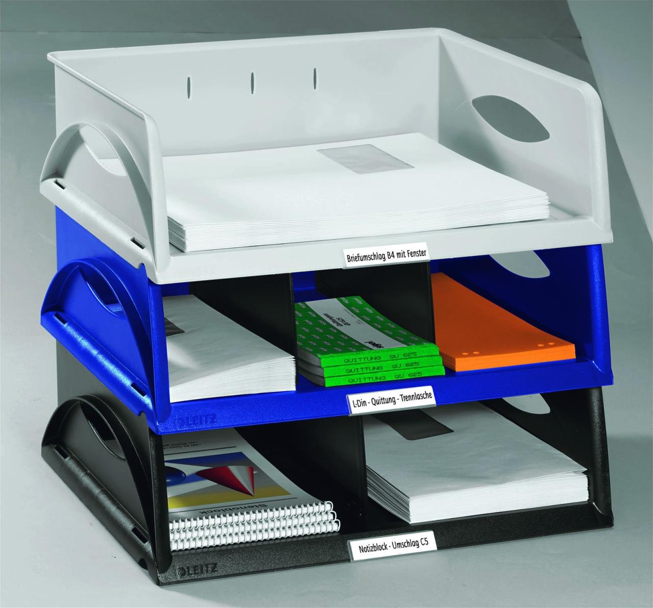 Thumbnail - LEITZ Briefablage Sorty A4 quer DIN A4 grau