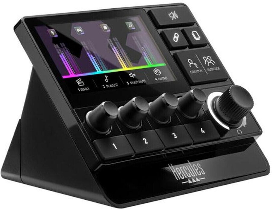 Hercules Stream 200 XLR Audio Controller, Schwarz