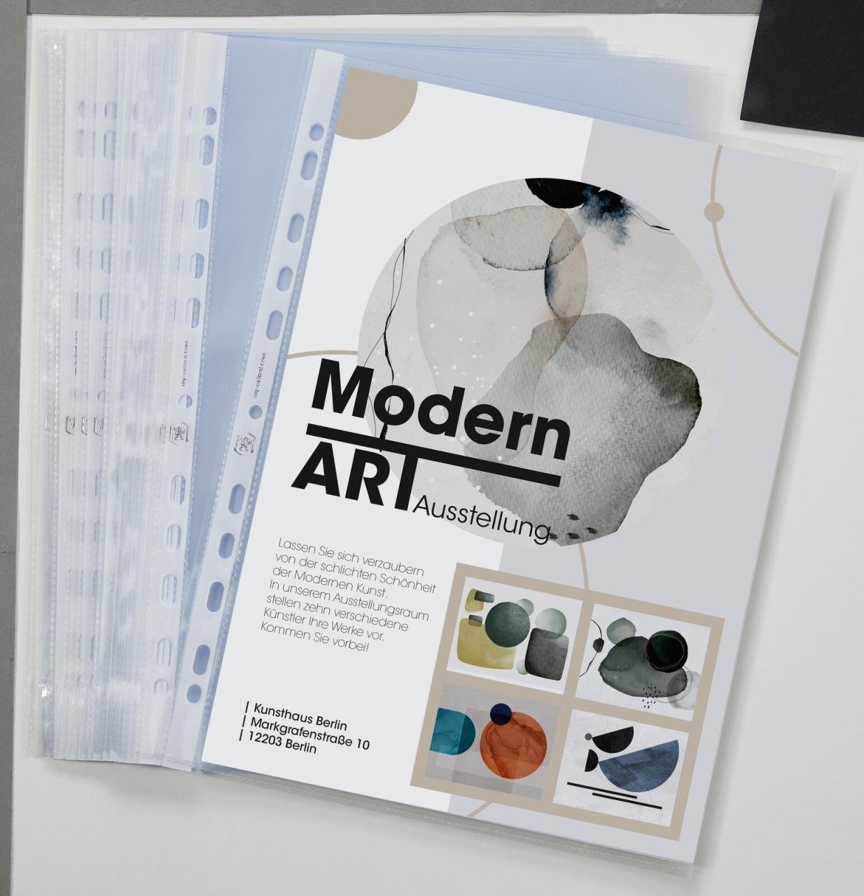 OXFORD Prospekthüllen DIN A4 0.12 mm glasklar