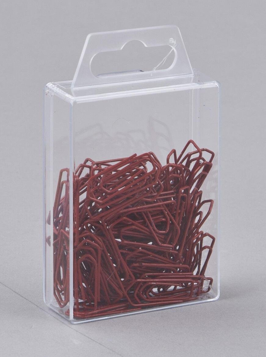 Gowi Büroklammern Metall rot