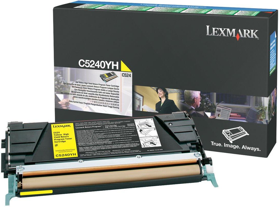 Lexmark Original Toner gelb 5.000 Seiten (C5240YH) für C524/dn/dtn/n, C532dn/n, C534dn/dtn/n