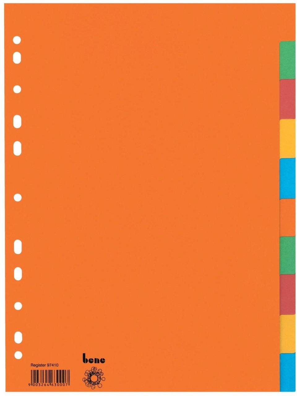 Thumbnail - bene Ordnerregister Vollformat blanko DIN A4