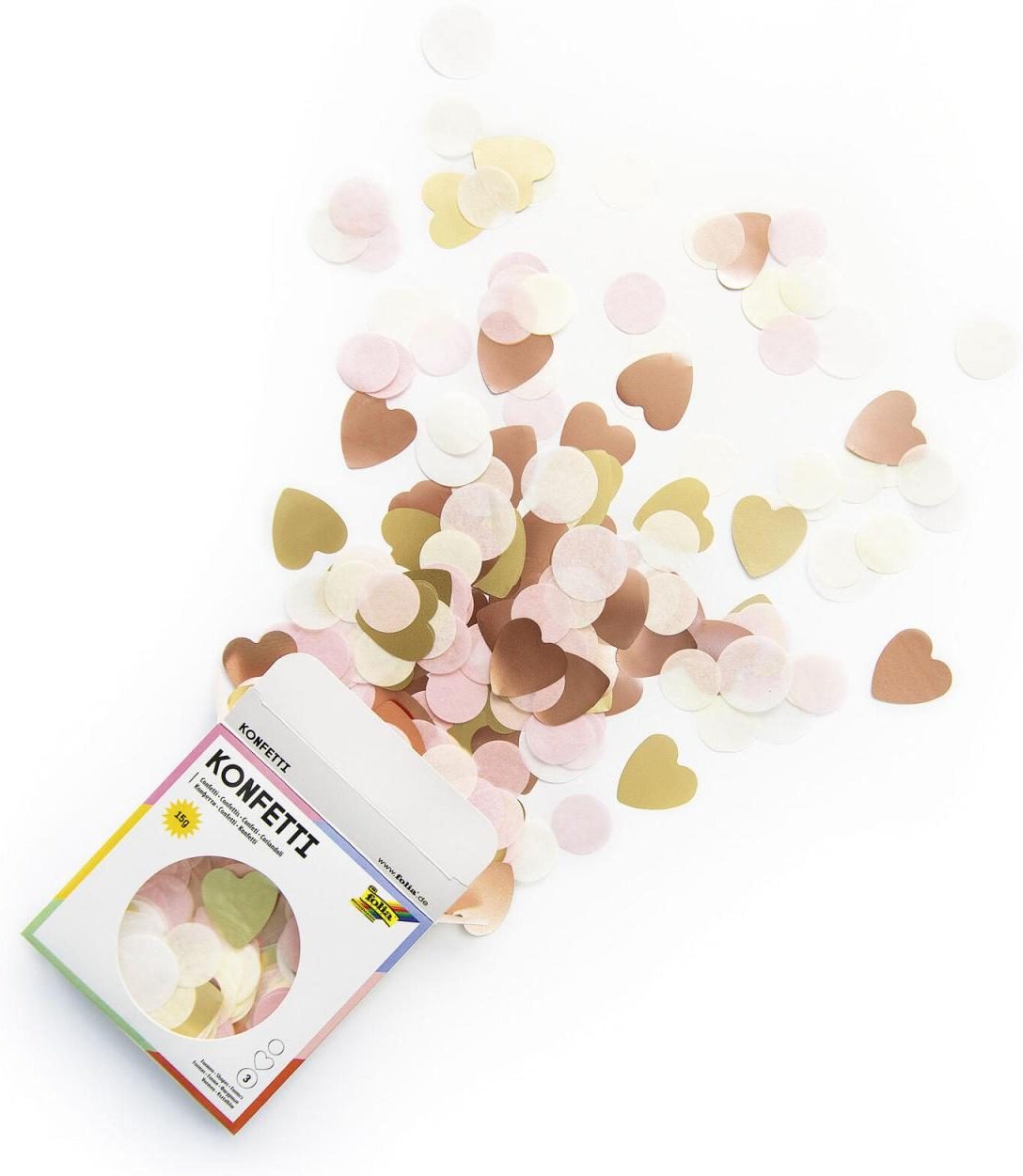 folia Konfetti Love bunt