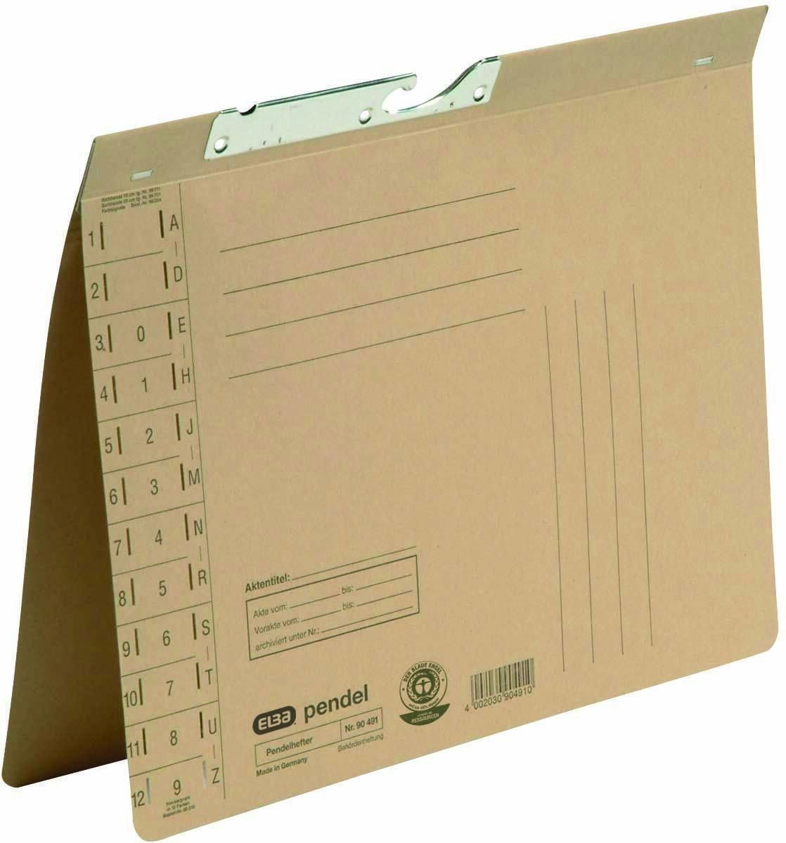 ELBA Pendelhefter DIN A4 kaufmännische Heftung naturbraun