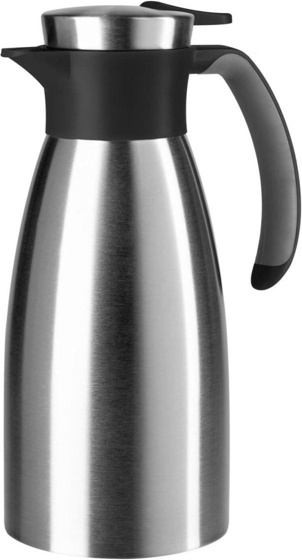 emsa Isolierkanne Soft Grip 1,0 l silber, schwarz