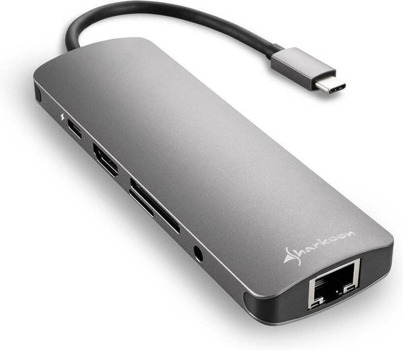 Sharkoon USB 3.0 Type C Combo Adapter Dockingstation USB