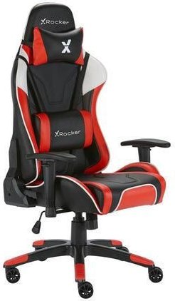 X Rocker Agility eSports Gaming-Bürodrehstuhl - rot/schwarz