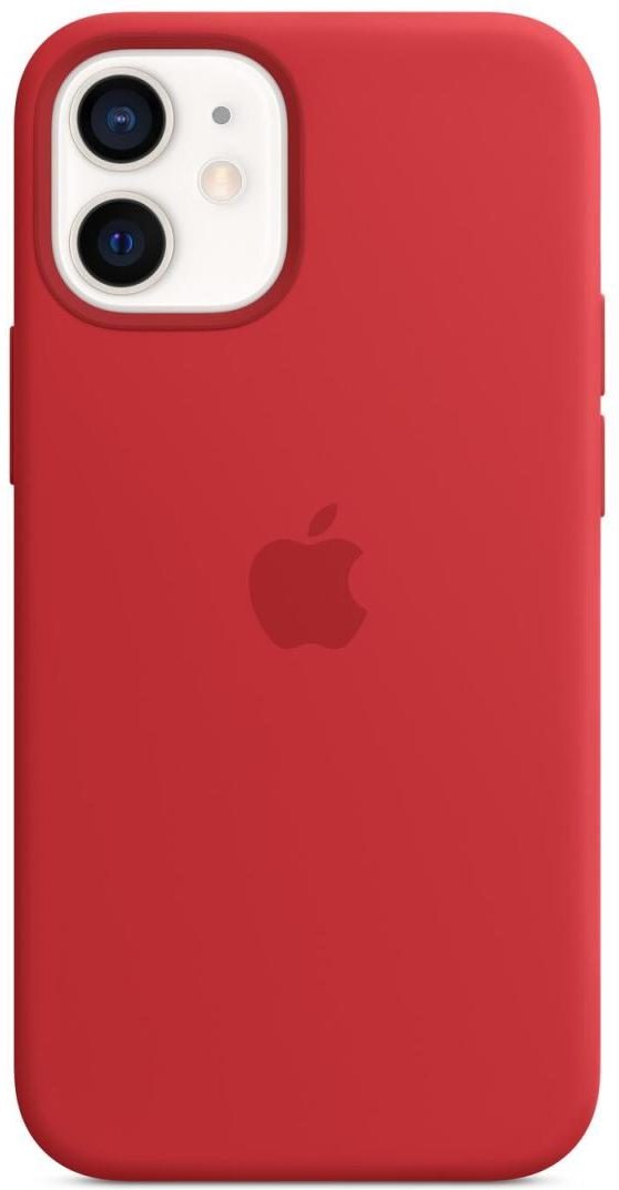 Apple Silikon Case mit MagSafe für Apple iPhone 12 mini, rot