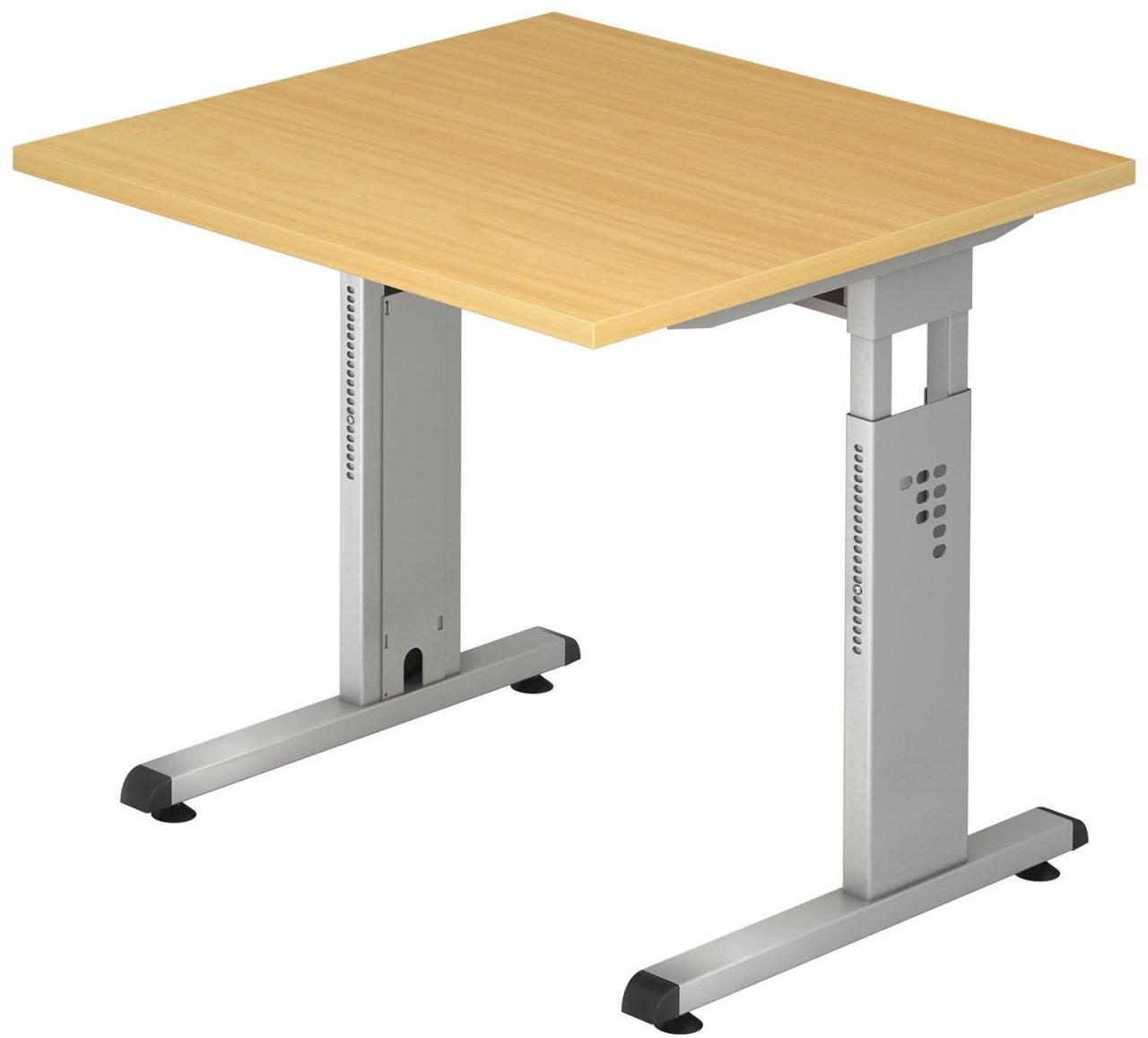 HAMMERBACHER höhenverstellbarer Schreibtisch VOS08/6/S buche