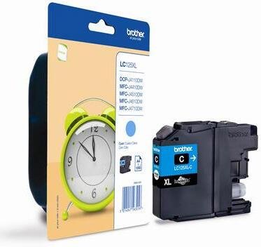 Brother Original LC-125XLC Druckerpatrone cyan 1.200 Seiten (LC125XLC)