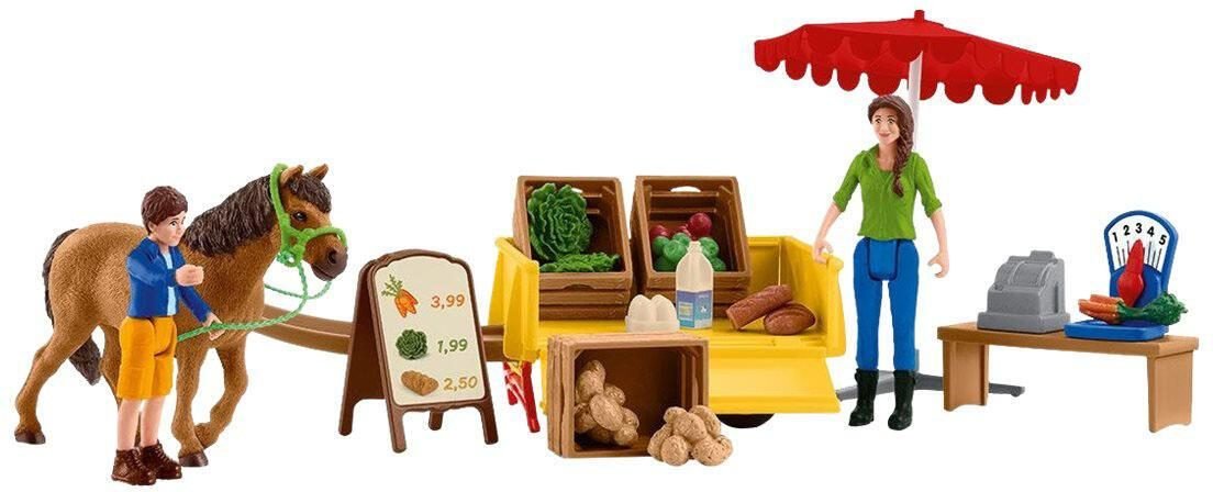 Schleich® Spielfiguren-Set Farm World Mobiler Farm Stand 42528