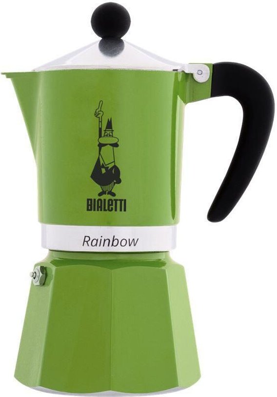 0 Bialetti Rainbow - Espressokocher - grün - für 1 Tasse