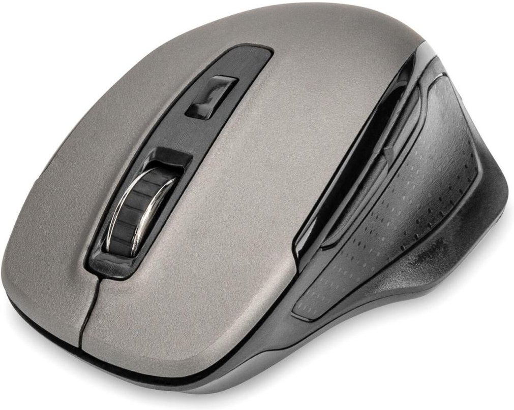Digitus kabellose Maus, Schwarz/Grau