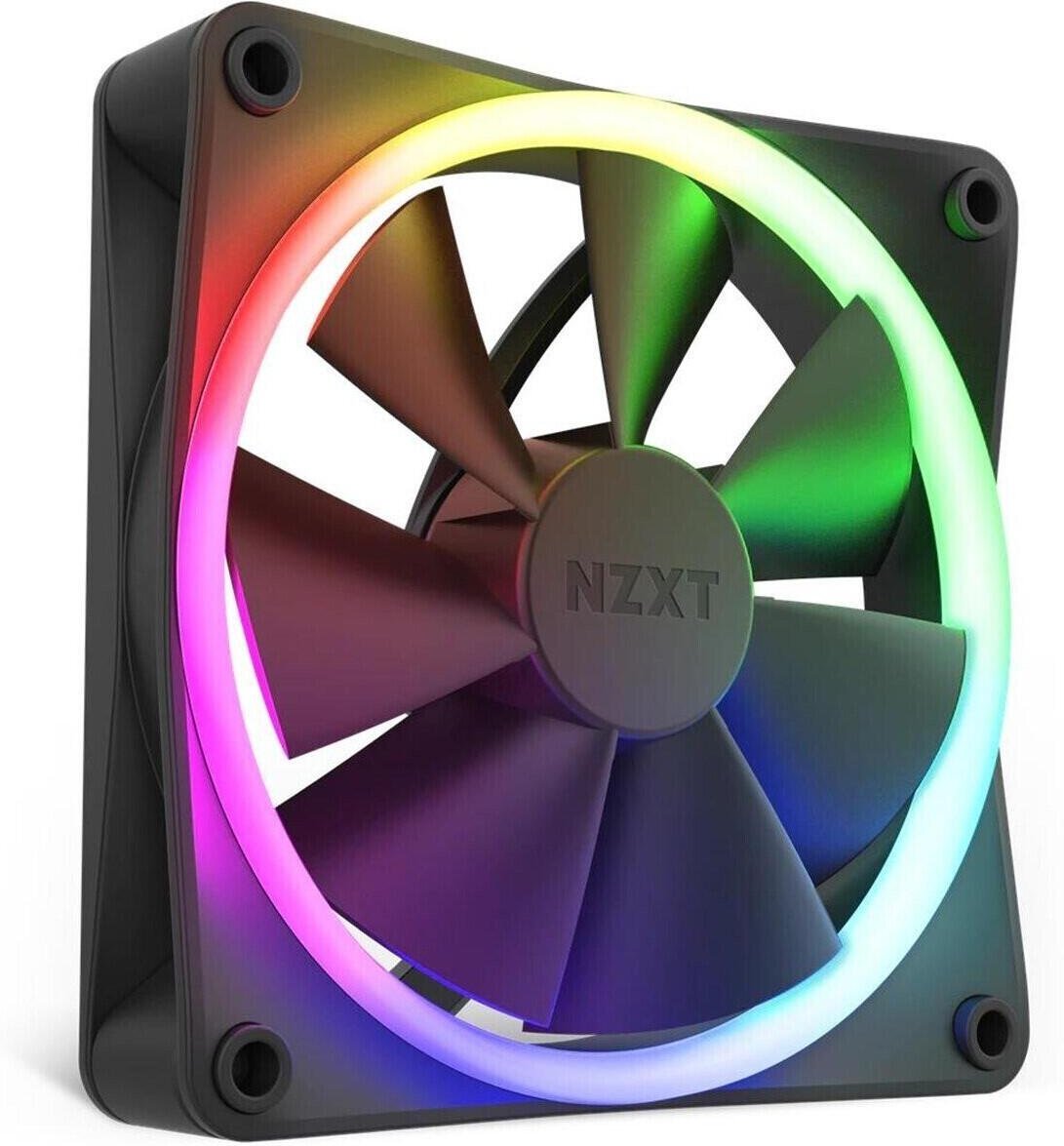 NZXT F120 RGB - Gehäuselüfter, Matt Schwarz (120mm, 20xLED)
