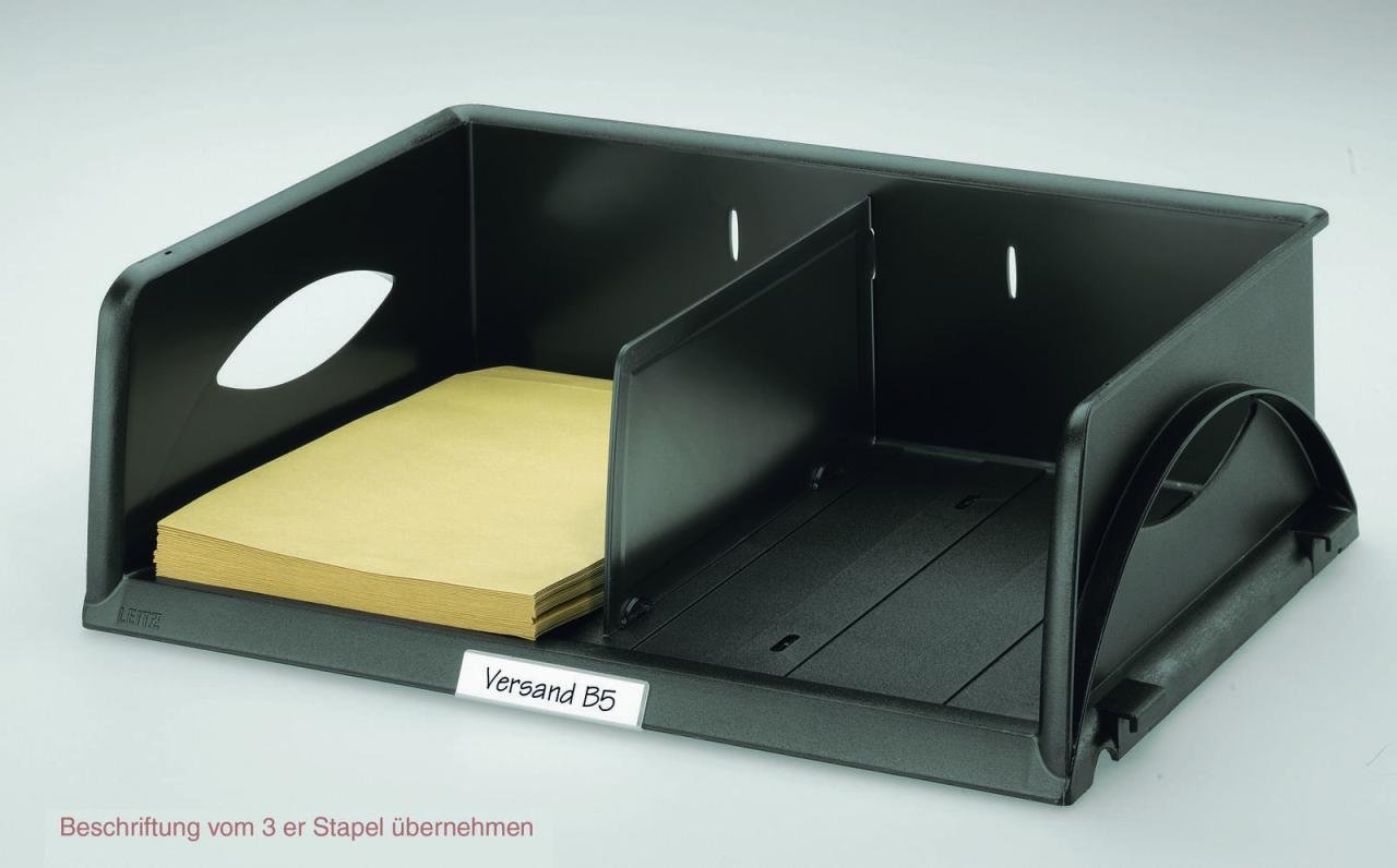 LEITZ Briefablage Sorty A4 quer DIN A4 schwarz