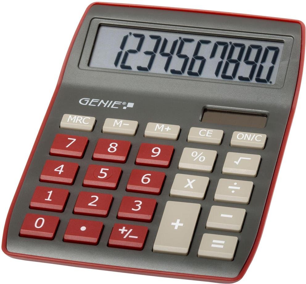 GENIE Tischrechner 840 DR dunkelrot/grau