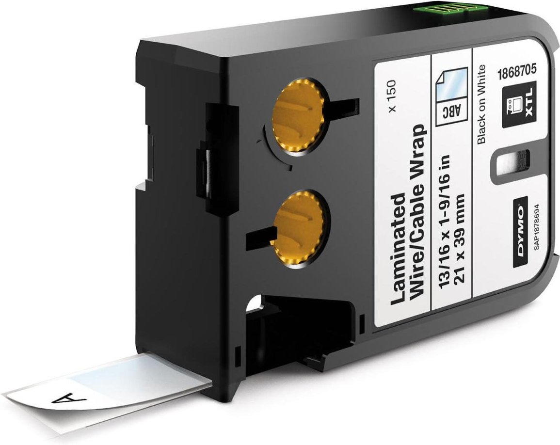 DYMO® Original XTL Etikett, für XTL 300/500, selbstlaminierend, 150 Stück auf Trägerband