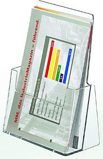 helit Tischprospekthalter A5 1-Fach transparent