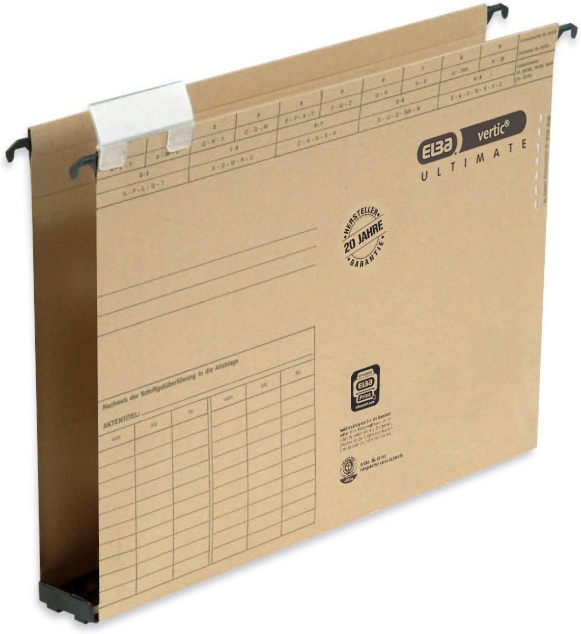 ELBA vertic ULTIMATE Hängesammler DIN A4 4 cm naturbraun