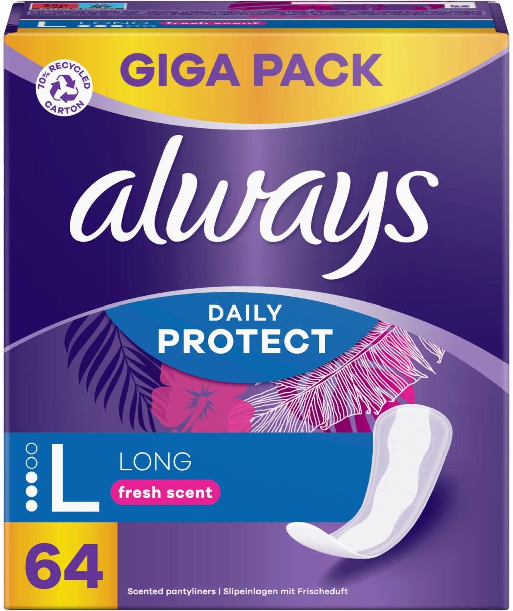 Thumbnail - always Slipeinlagen Daily Protect Long, 64 St.