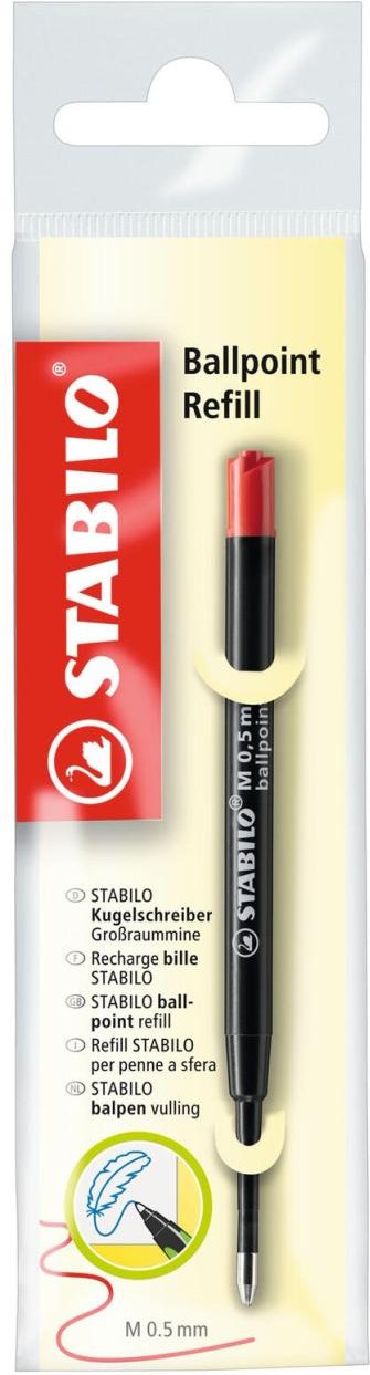 STABILO Kugelschreibermine Ballpoint Refill 0.5 mm Rot