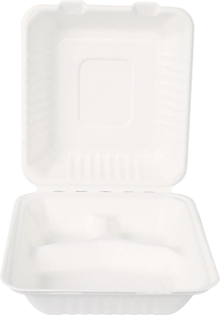 NATURE Star Triple Einweg-Menüboxen weiß