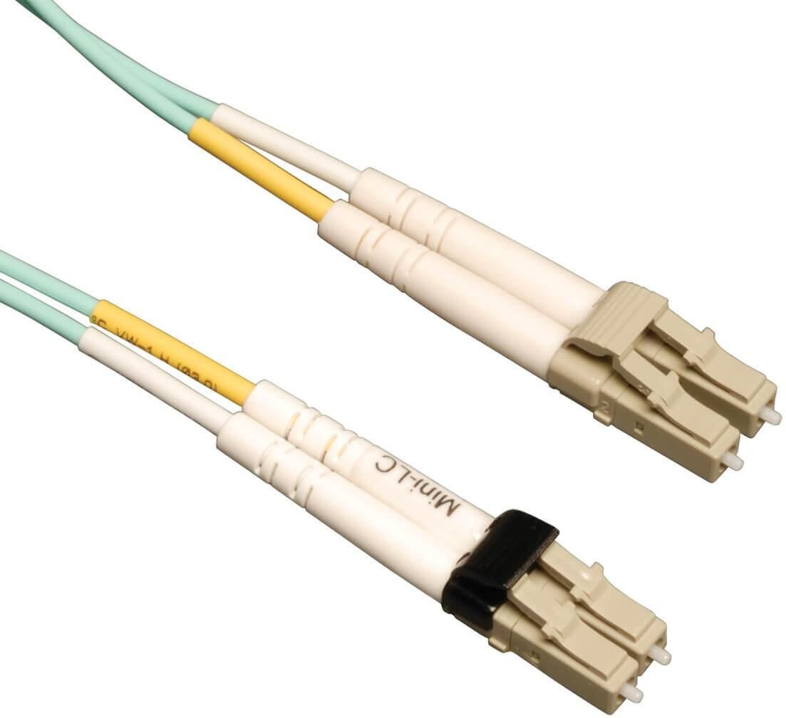 Eaton Tripp Lite Series 10Gb Duplex Multimode 50/125 OM3 LSZH Fiber Patch Kabel (Mini-LC / LC) - Aqua, 10M (33 ft.)