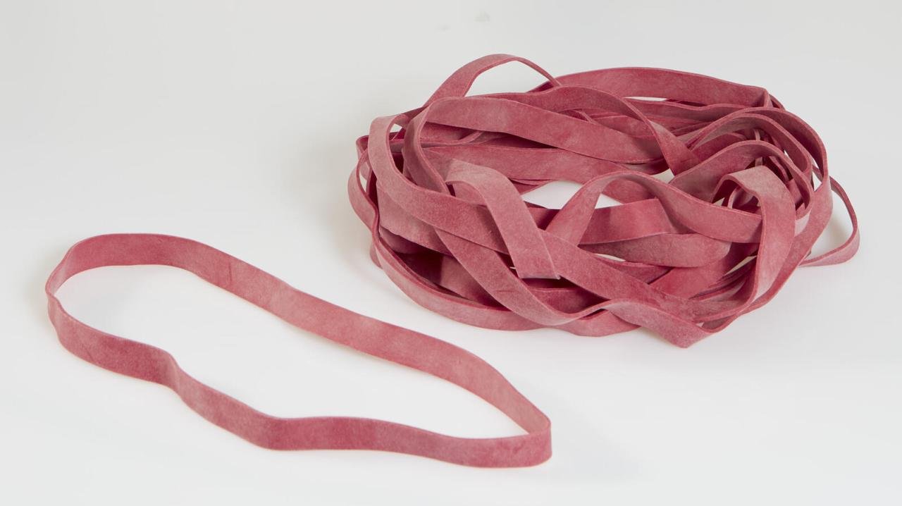 Gowi Gummibänder 13 cm 70 St. rot