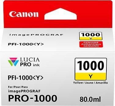Canon Original PFI-1000Y Druckerpatrone - gelb (0549C001)