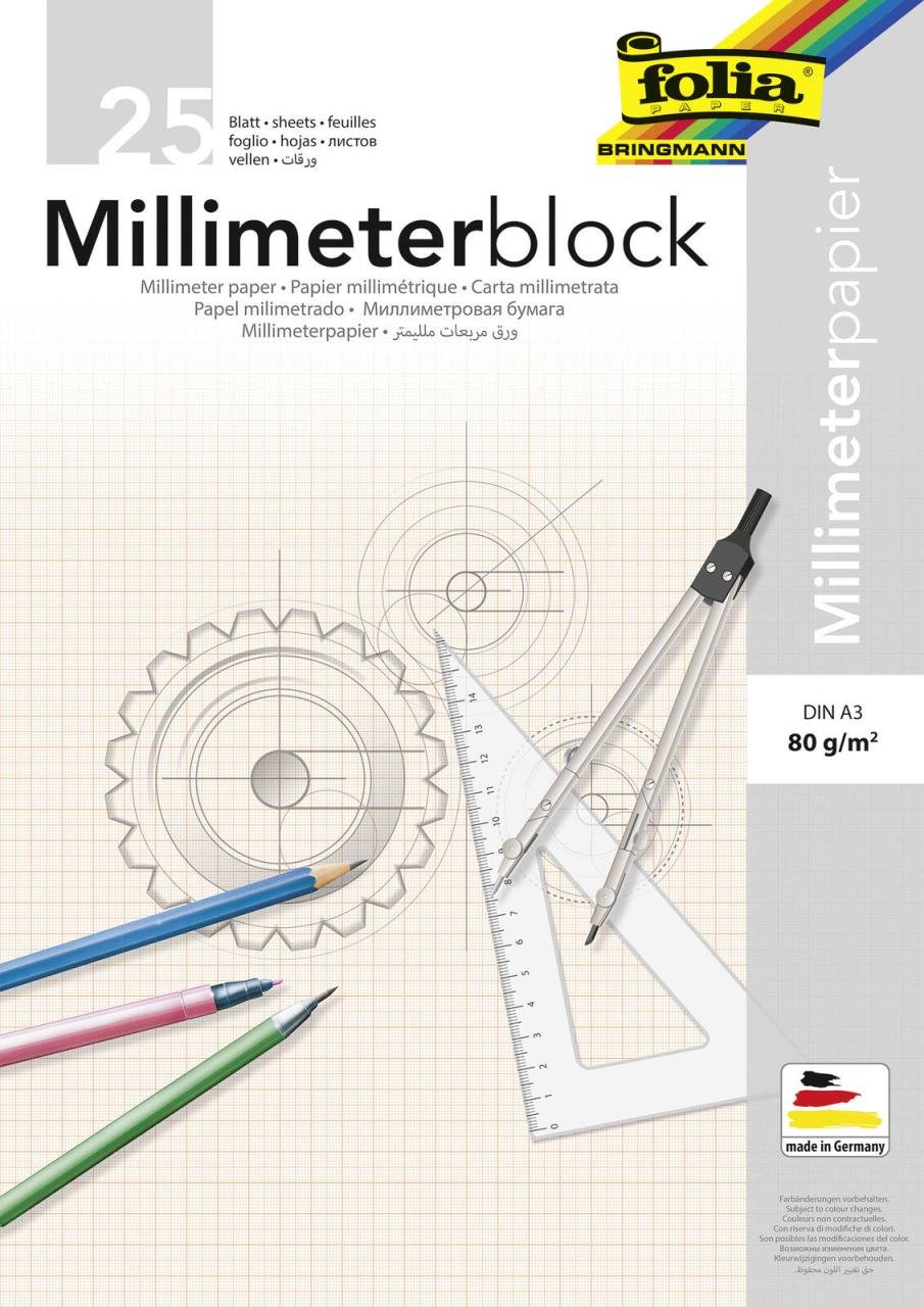 Thumbnail - folia Millimeterblock DIN A3 Millimeter