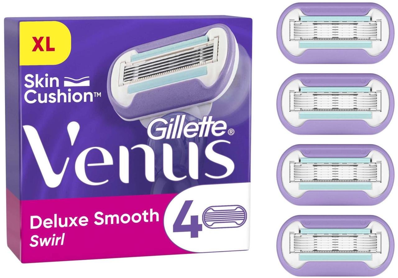 Gillette Venus Deluxe Smooth Swirl Rasierklingen 4 St.