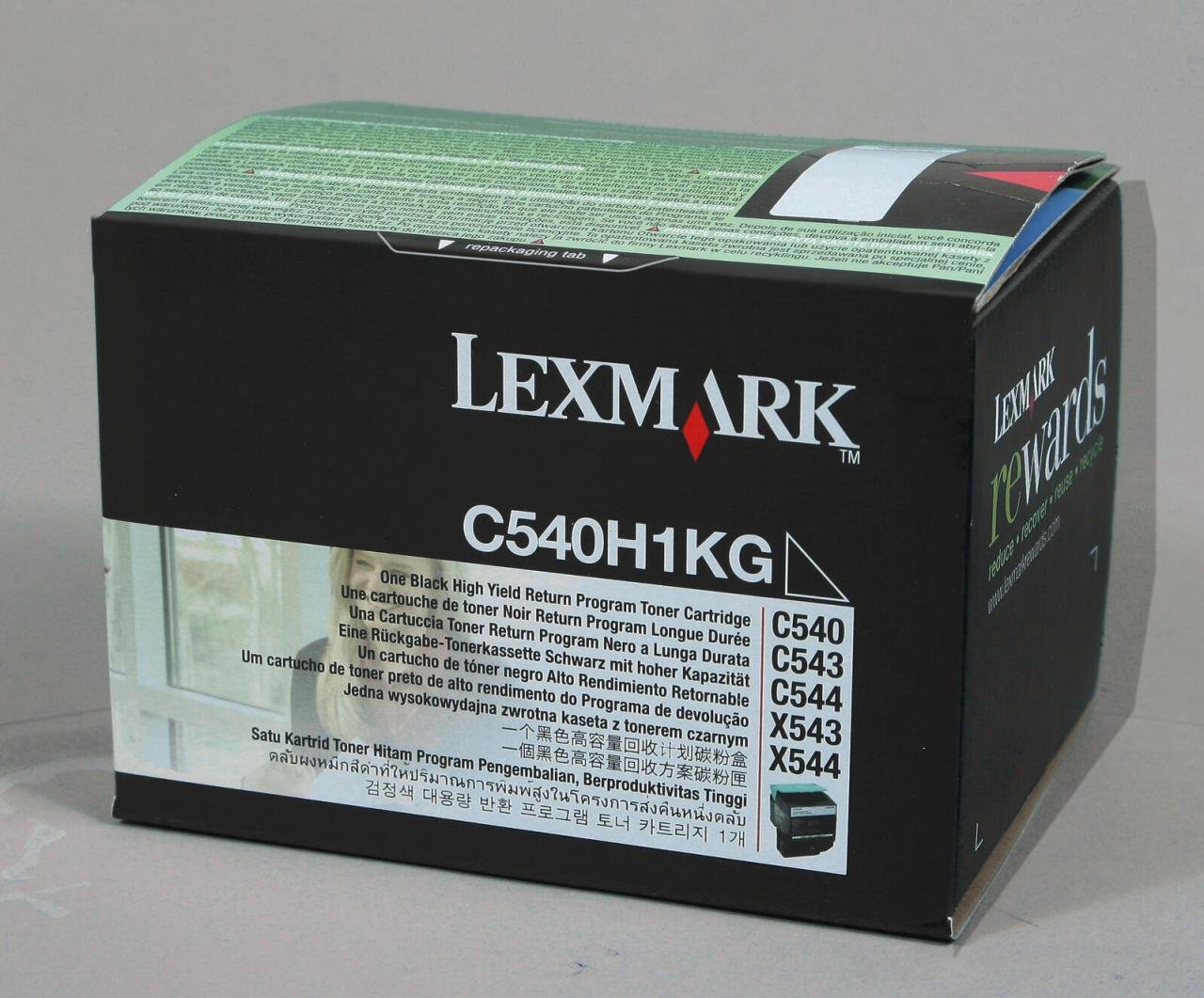 Lexmark Original Toner schwarz 2.500 Seiten (C540H1KG) für C540n, C543dn, C544dn/dtn/dw, C546dtn, X543dn