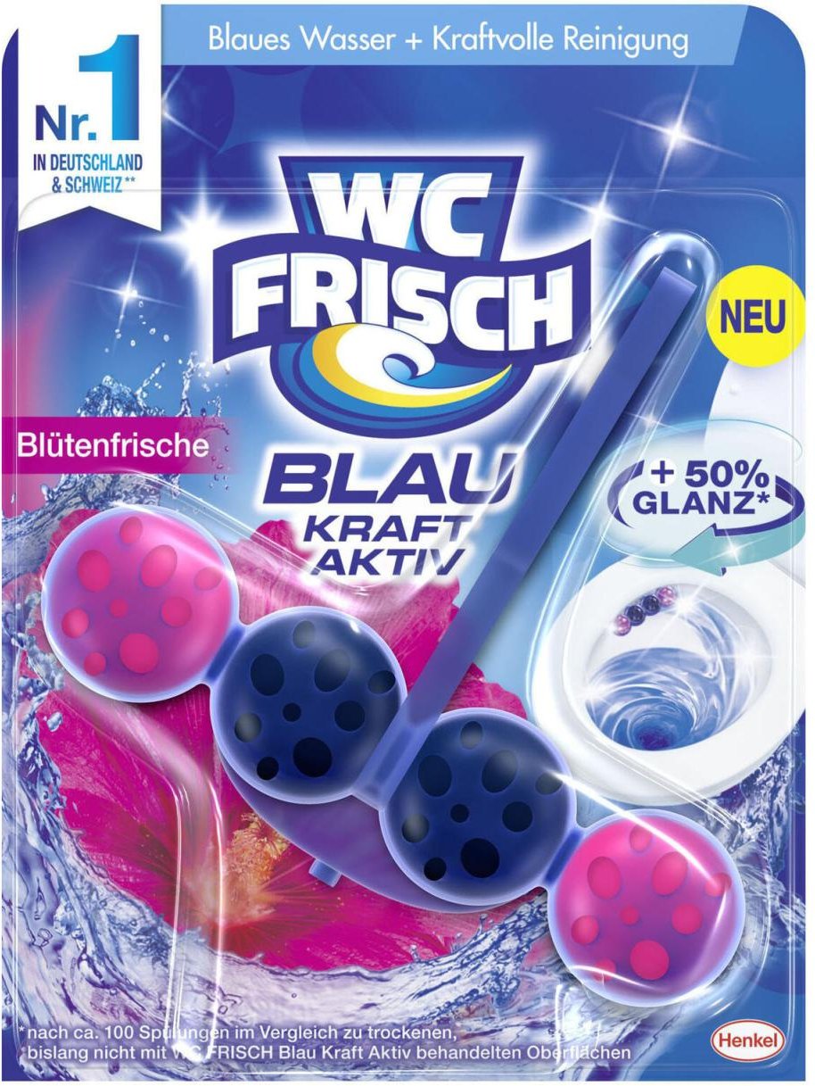 WC FRISCH WC-Duftspüler BLAU KRAFT-AKTIV 50,0 g